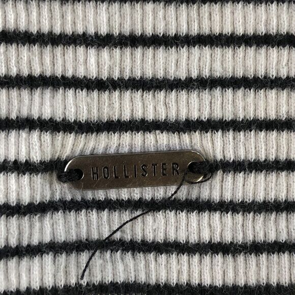 Hollister Must Have Collection Baby Tee White W/black Stripes Size Small - Picture 9 of 16